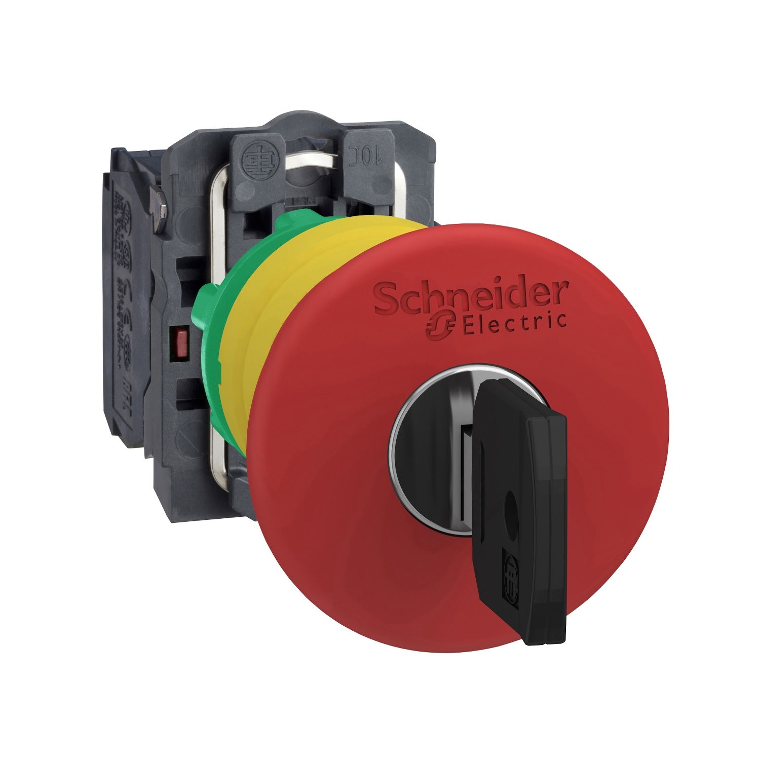Not-Aus Taster EB IP66 Schlüssel 1S Einb Ø22mm Schraub