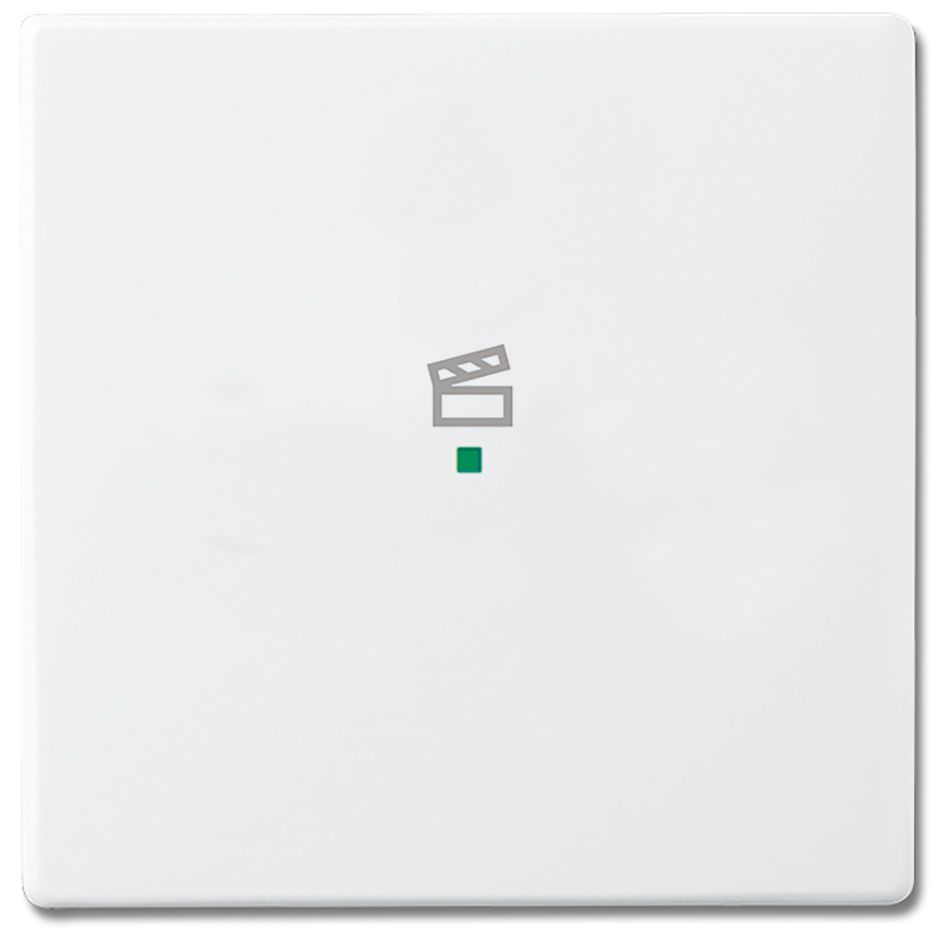 Tastwippe free@home elf-ws glz Kst 1f elfenbein-weiß Thermopl