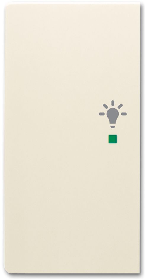 Tastwippe free@home elf-ws glz Kst 2f elfenbein-weiß Thermopl