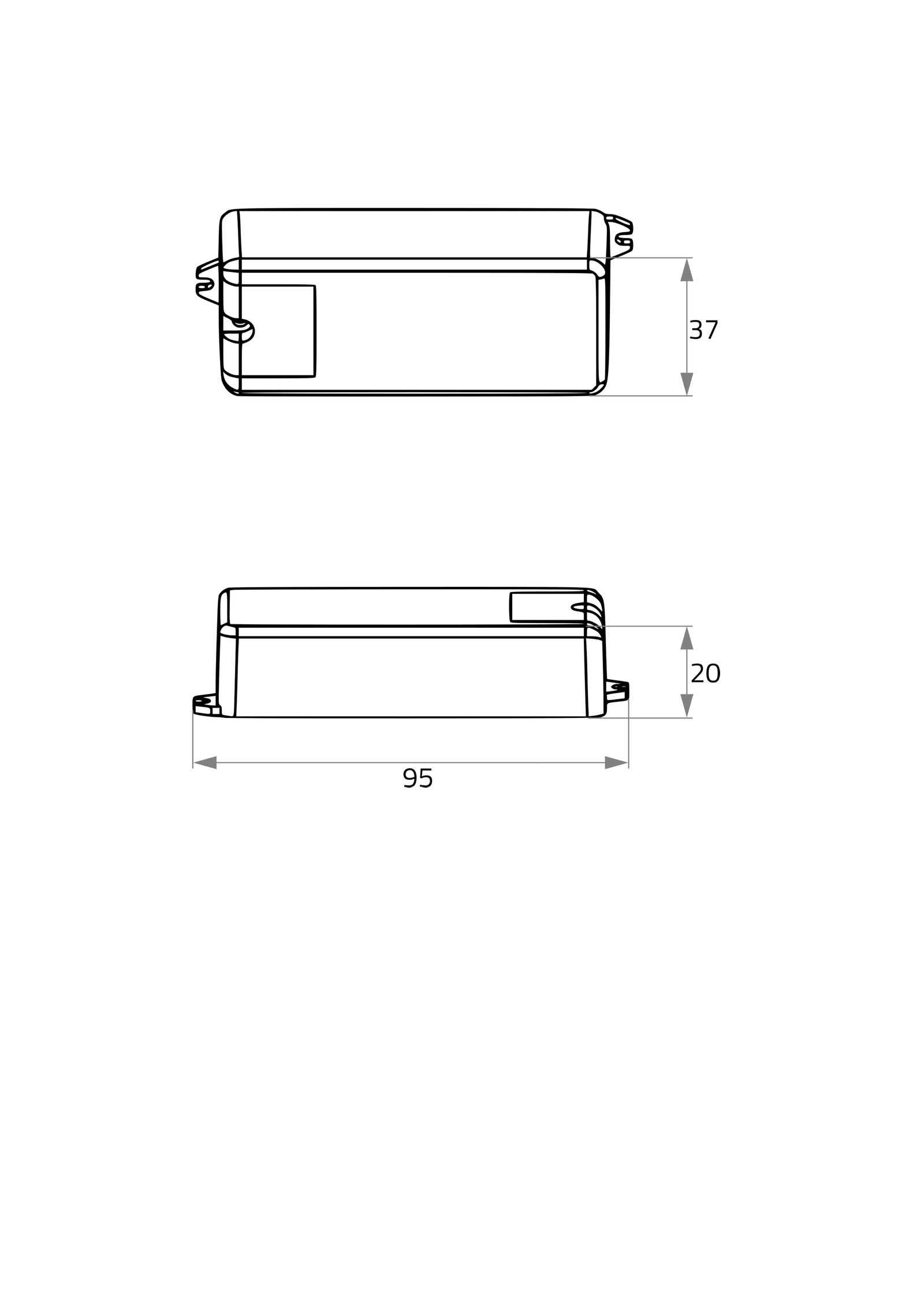 LED-Dimmer 1-10V Poti Taster 12-24V 96-192W L95xB37xH21mm IP20
