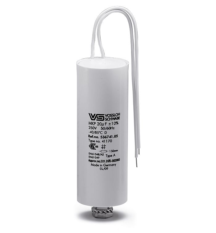 Kondensator 2uF 250V Parallel.f.LL Ø25x57mm