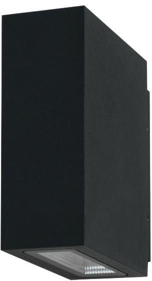 LED-Up/Down Leuchte 6W 3000K 450lm Konv graphit IP54 95x40x100mm