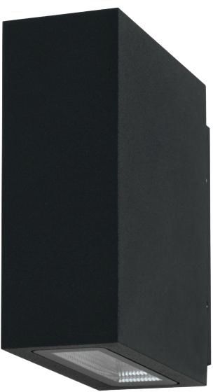 LED-Up/Down Leuchte 2x5W 3000K 650lm graphit Konv IP54 118x43x100mm