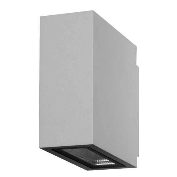 LED-Up/Down Leuchte 2x5W 3000K 650lm ws Konv IP54 118x43x100mm