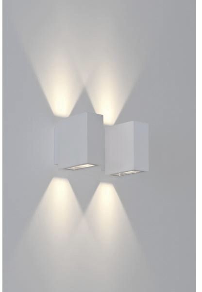 LED-Up/Down Leuchte 2x5W 3000K 650lm ws Konv IP54 118x43x100mm