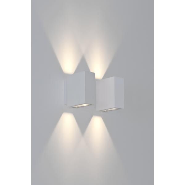 LED-Up/Down Leuchte 2x5W 3000K 650lm ws Konv IP54 118x43x100mm