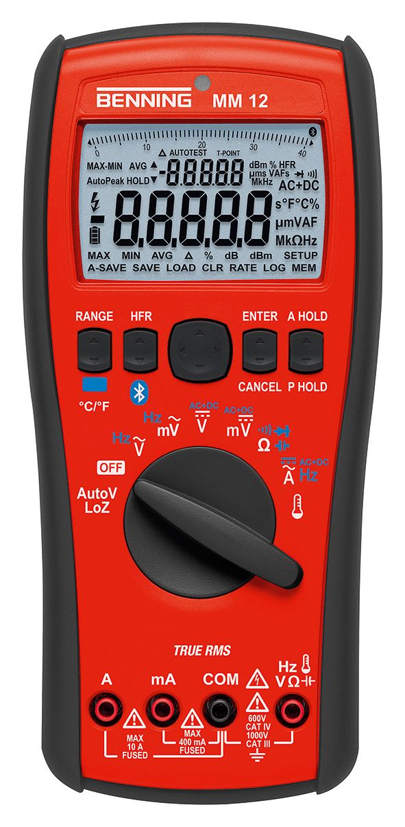 Multimeter digi 1000V/AC 1000V/DC 10A/AC 40MOhm Mehrfachanzeige man/auto