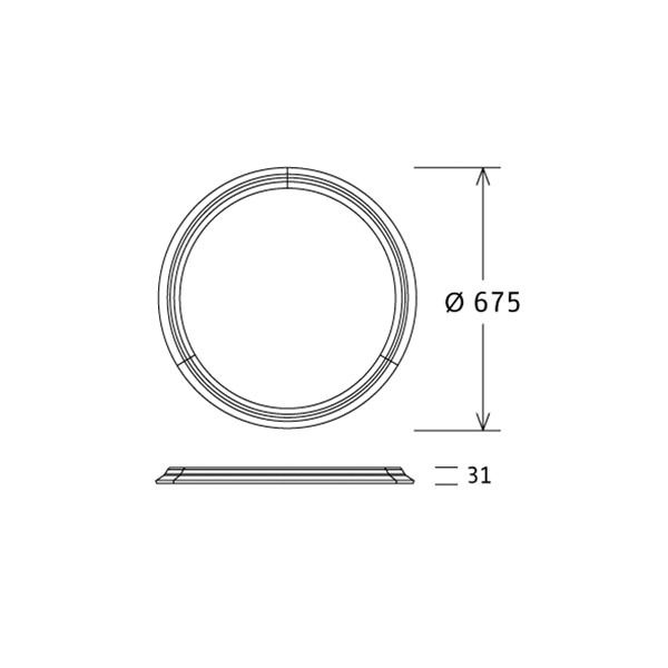 LED-Pendelleuchte 42W Appareo 4000K 1LED 4910lm LED nicht austauschbar sym IP20