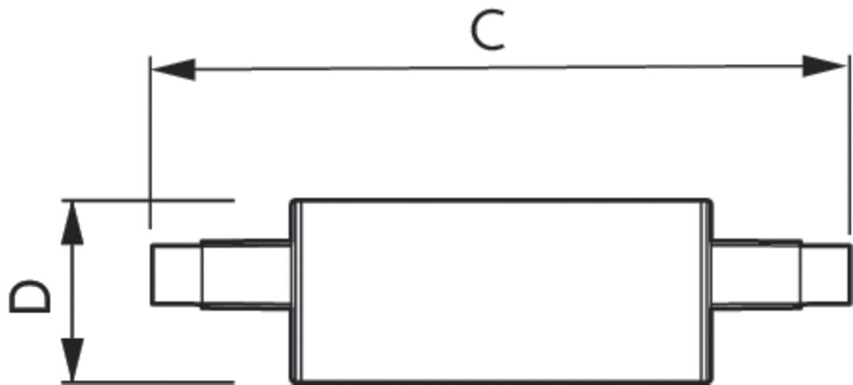 LED-Röhrenlampe R7s CorePro 7,5W 3000K 950lm ws kl 300° AC Ø29x78mm 220-240V