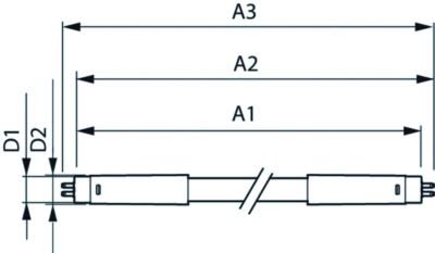 LED-Röhrenlampe G5 T5 8W 4000K 1050lm E ws mattiert 200° AC Ø16x549mm 40-60V