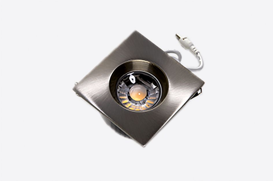 LED-Einbaustrahler 10W DOT Q82 3000K Alu 923lm Konv 1LED IP65 ws mt Ø/EB68mm
