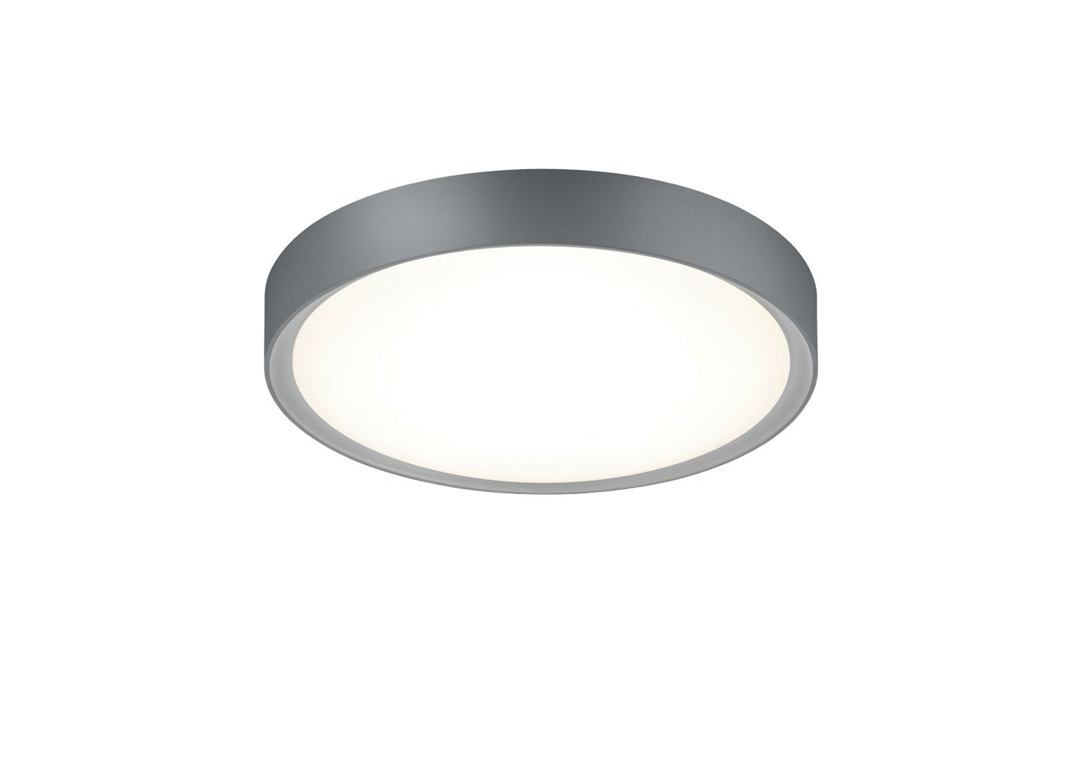 LED-Deckenanbauleuchte CLARIMO 18W 3000K 1600lm titan Konv IP44 Ø330x90mm
