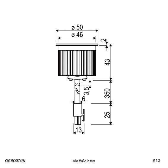 LED-Modul 6W 1LED 17,1V 3000K 600lm 38° DC LEDmodul