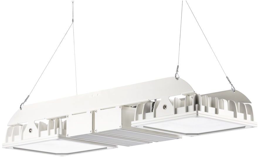 LED-Hallenleuchte 4000K Quadronius 238W 26200lm 2LEDs sym Konv Dimmung DALI IP65