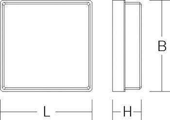 Hinweisleuchte 4W Kst Aufb eins IP44 m.LM
