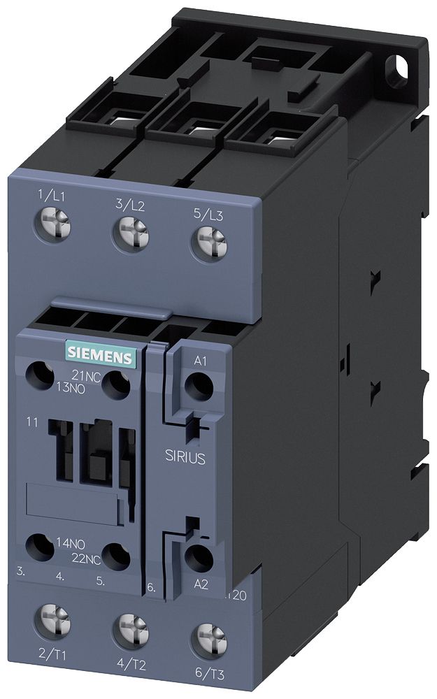 Leistungsschütz 18,5kW 3S 24VDC 40A 1S+1Ö/Hilf REG f.Reiheneinb