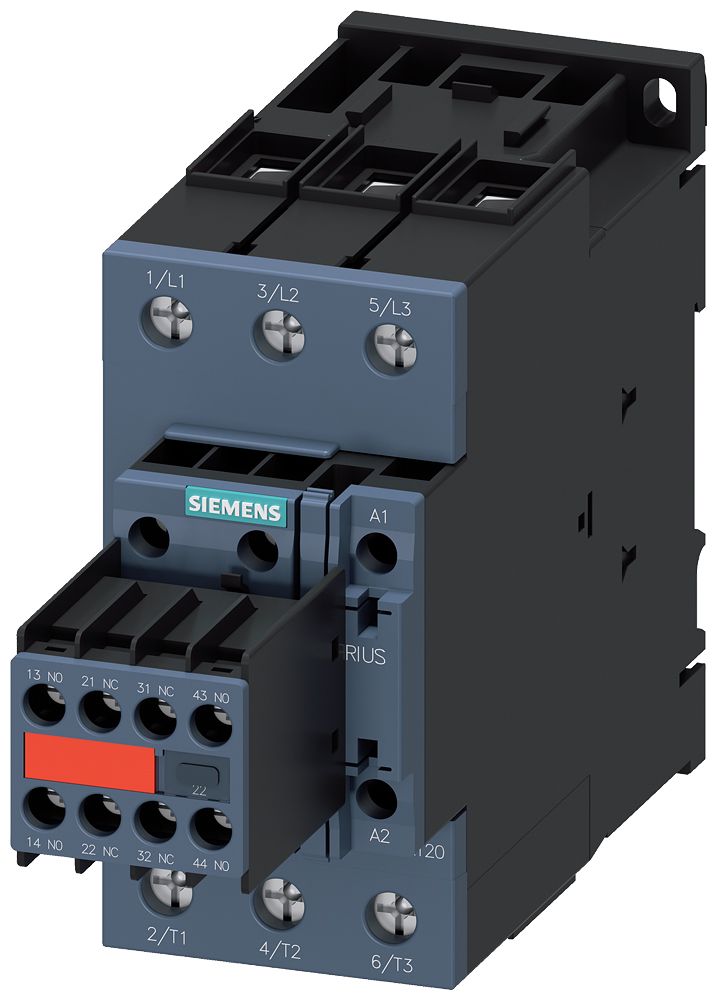 Leistungsschütz 22kW 3S 24VDC 51A 2S+2Ö/Hilf REG f.Reiheneinb