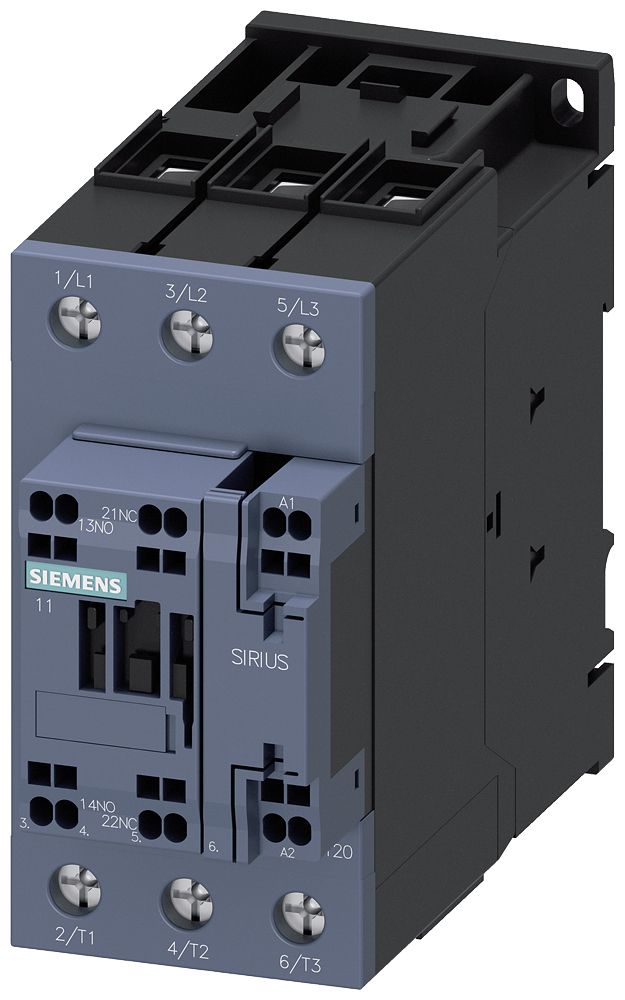 Leistungsschütz 22kW 3S 24VDC 51A 1S+1Ö/Hilf REG f.Reiheneinb