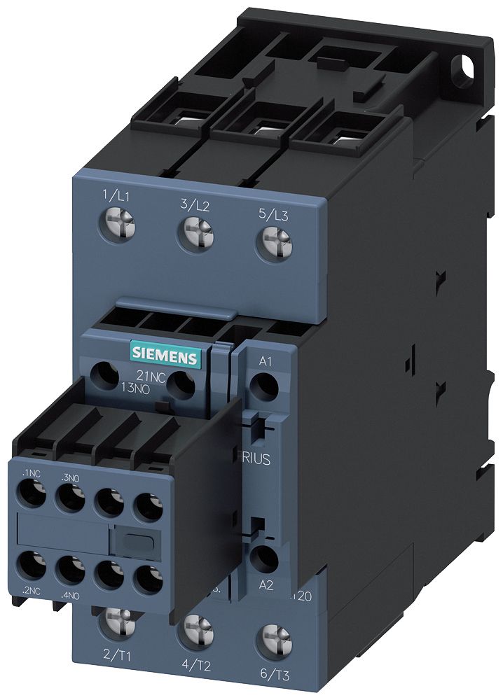 Leistungsschütz 37kW 3S 24VDC 80A 2S+2Ö/Hilf REG f.Reiheneinb