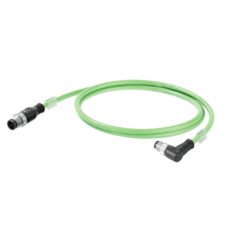 Patchkabel Cat5 SF/UTP IP67 50m gn M12 Ölbeständig nach EN IEC 60811-404 1:1