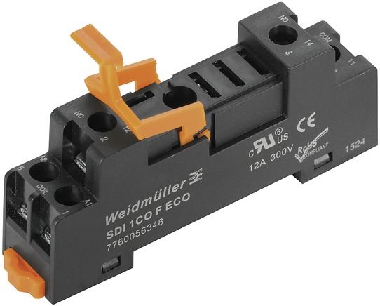 Relaissockel Schraub TS35 5Pins Hutschiene TH35 15,8x73,3x29,2mm