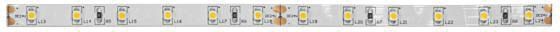 LED-Lichtband 4,8W/m bl 60Stk/m IP00 DC 24V LED nicht austauschbar 100mm