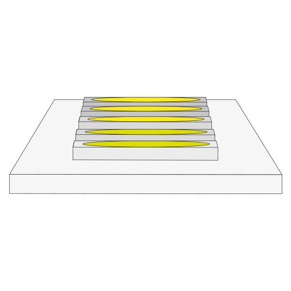 LED-Lichtband 14,4W/m ws 3100K 60Stk/m IP00 DC LED nicht austauschbar 100mm 24V