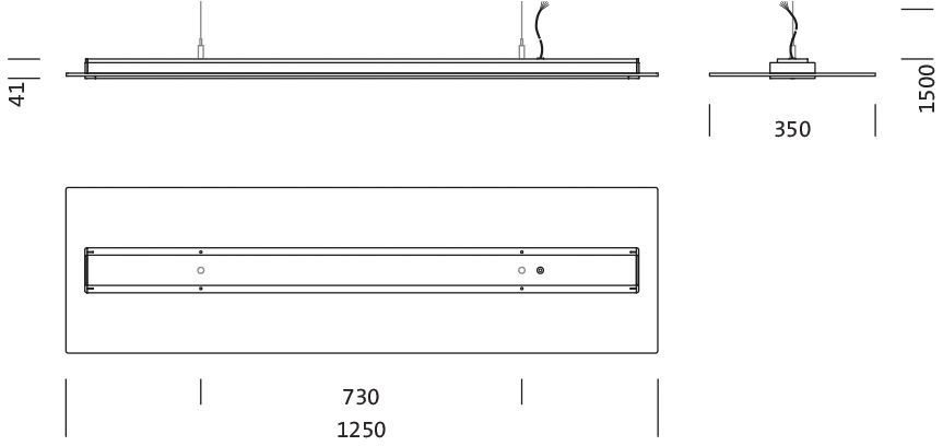 LED-Sensorleuchte Vega 62W 3000K 7300lm al Konv Dimmung DALI IP20 BWM