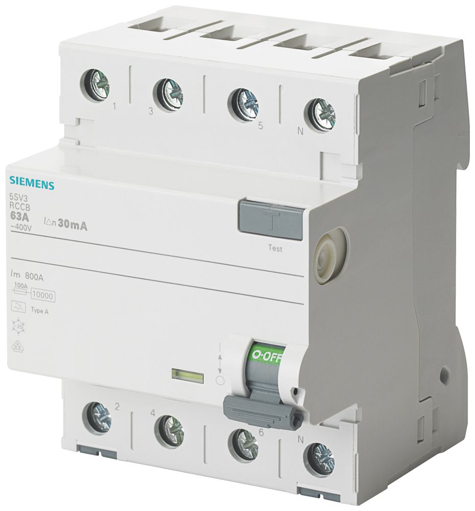 FI-Schutzschalter A 4p 500V 25A 0,3A 4TE REG 10kA 1kA/stoß