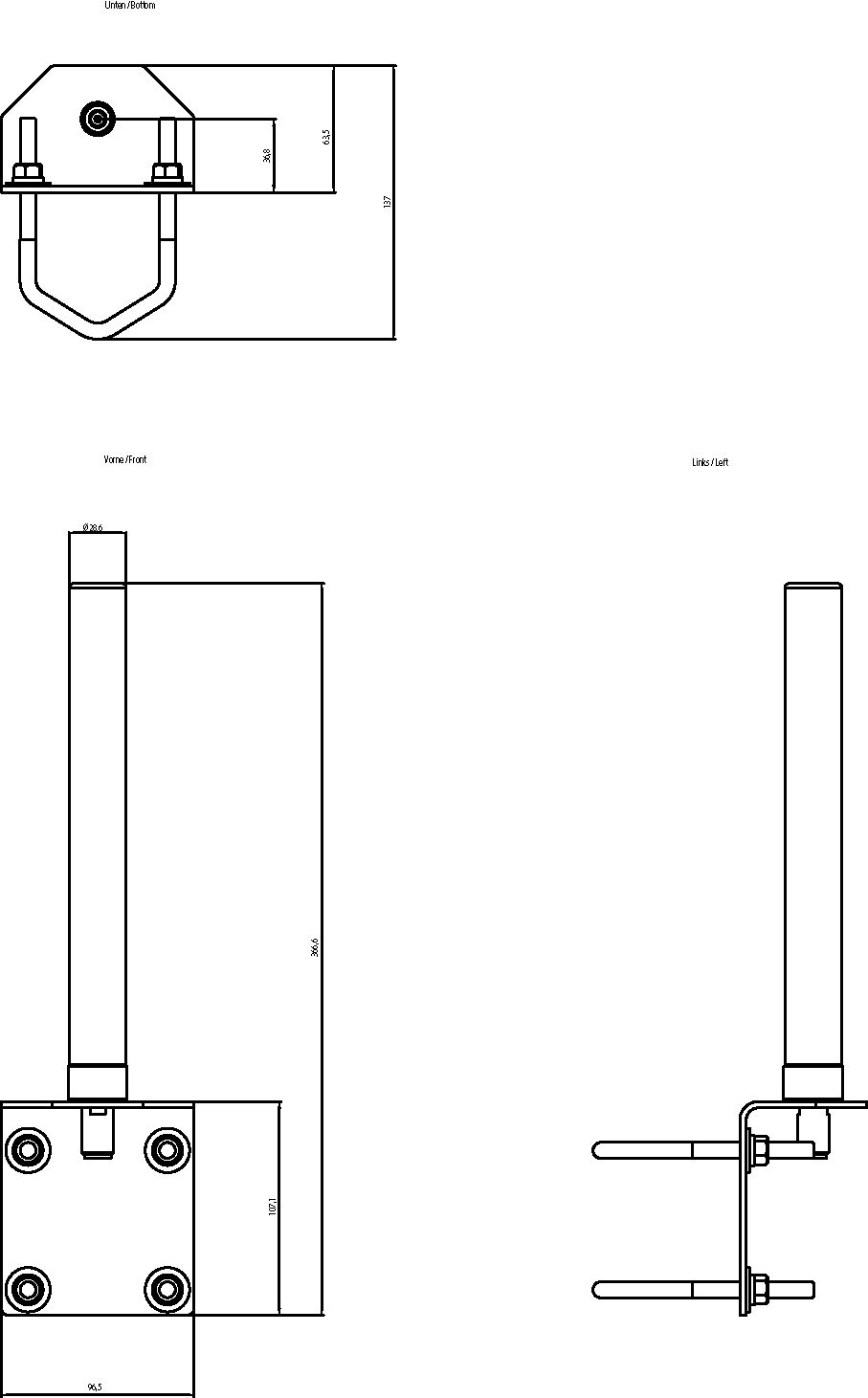 WLAN-Antenne 7dB Indoor Outdoor Buchse