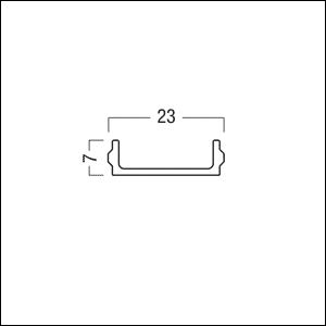 Abdeckung sw SUPERSYSTEM Alu L2000mm