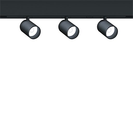 LED-Anbaustrahler 14,4W SUPERSYSTEM Alu 3000K 750lm Dimmung DALI 3LEDs IP20 sw