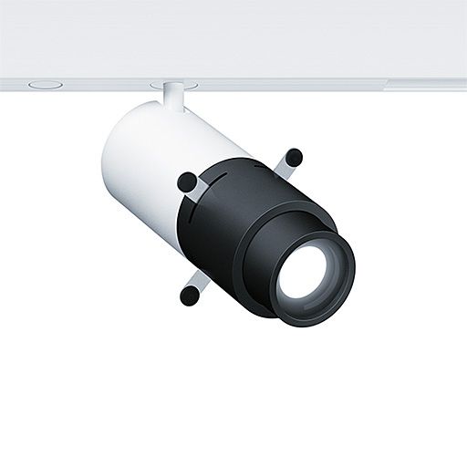 LED-Anbaustrahler 9W SUPERSYSTEM 3000K 600lm Konv 1LED Alu IP20 ws mt NV-Adapt
