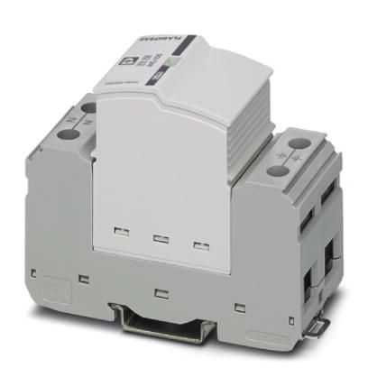 Blitzstromableiter TN-S 400VAC 2,5kV 2TE m.FMkont m.Fernmeldekont Hutschiene TH35