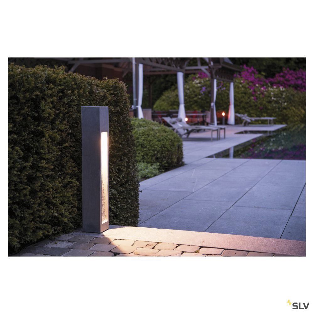 LED-Pollerleuchte 9W IP55 3000K 330lm gr 1LED Stein