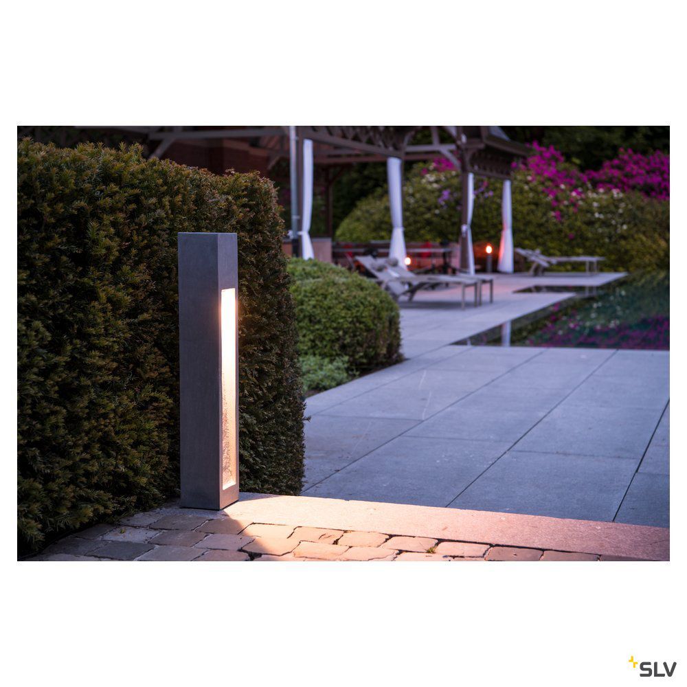 LED-Pollerleuchte 9W IP55 3000K 330lm gr 1LED Stein
