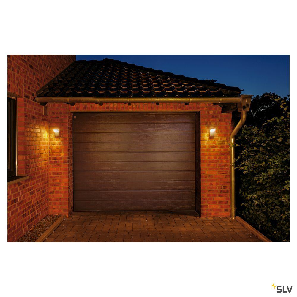 LED-Wandanbauleuchte 9W 3000K 740lm anth Konv IP44 100x165x110mm