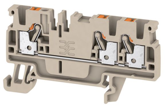 Reihenklemme 0,5-2,5qmm 1Etage 3kl bl 24A Hut-/G-Schiene TH35/G32