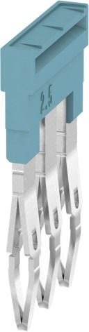 Querverbinder 3p bl steckb isol 24A m.Berührungss