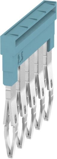 Querverbinder 5p bl steckb isol 24A m.Berührungss