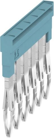 Querverbinder 6p bl steckb isol 24A m.Berührungss