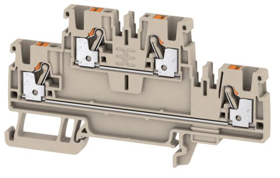 Reihenklemme 0,5-2,5qmm 2Etagen 2kl bg 24A Hut-/G-Schiene TH35/G32