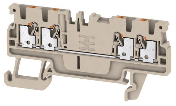 Reihenklemme 0,5-1,5qmm 1Etage 4kl bl 17,5A Hut-/G-Schiene TH35/G32