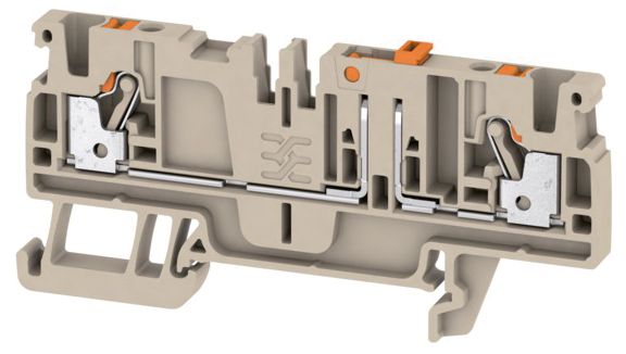Trennreihenklemme bg 0,5-2,5qmm Prüfb 20A Mit integrierter Prüfbuchse 1Etage