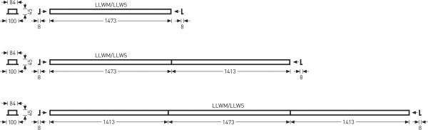 LED-Sensorleuchte SolvanFlow 33W 4000K ws Konv Dimmung DALI IP20 BWM