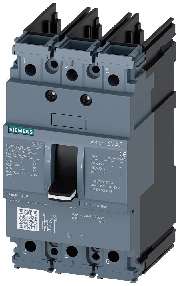 Leistungsschalter 125A 3p 125A/In IP40 opt.Motorantr Motorantrieb optional