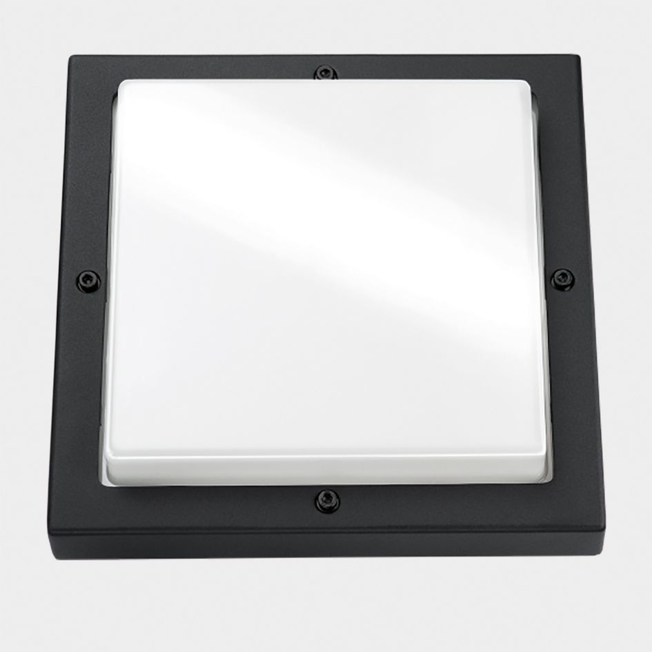 LED-Sensorleuchte BASSO 14W 3000K 1540lm sw Konv IP65 BWM 308x308x88mm