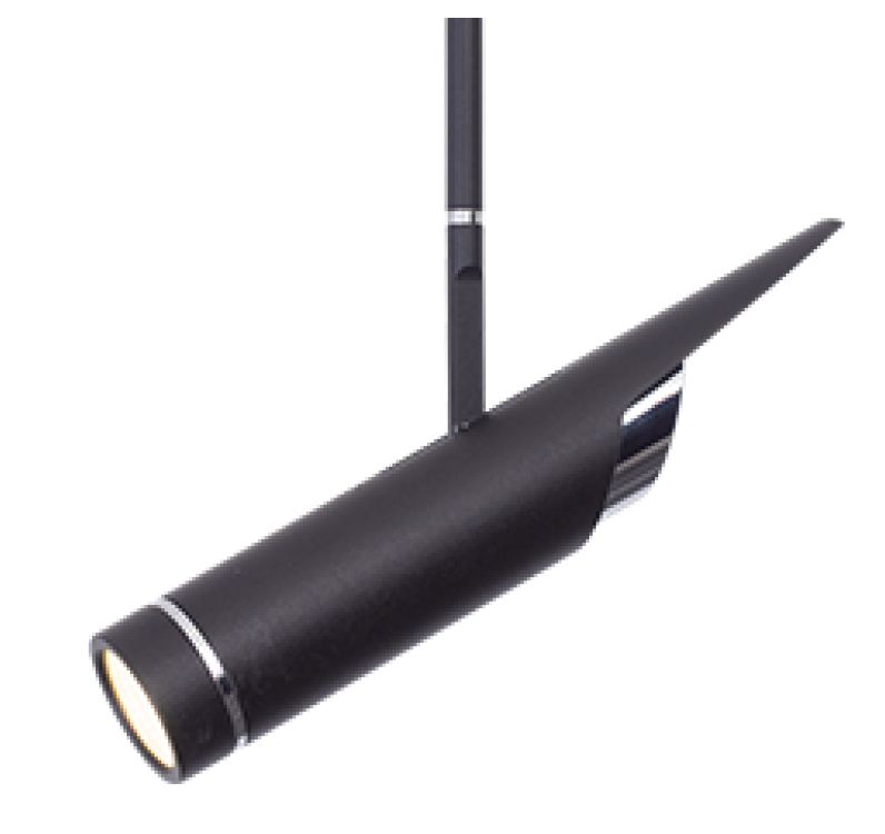 LED-Anbaustrahler 8,4W AVIATION 3000K sw 650lm Konv 1LED Alu IP20 mt NV-Adapt