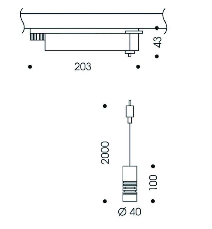 LED-Pendelleuchte 8W A LITTLE BIT 2700K 650lm 1LED LED nicht austauschbar chr