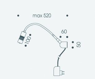 LED-Leseleuchte A LITTLE BIT 9W 3000K 550lm chr Konv IP20
